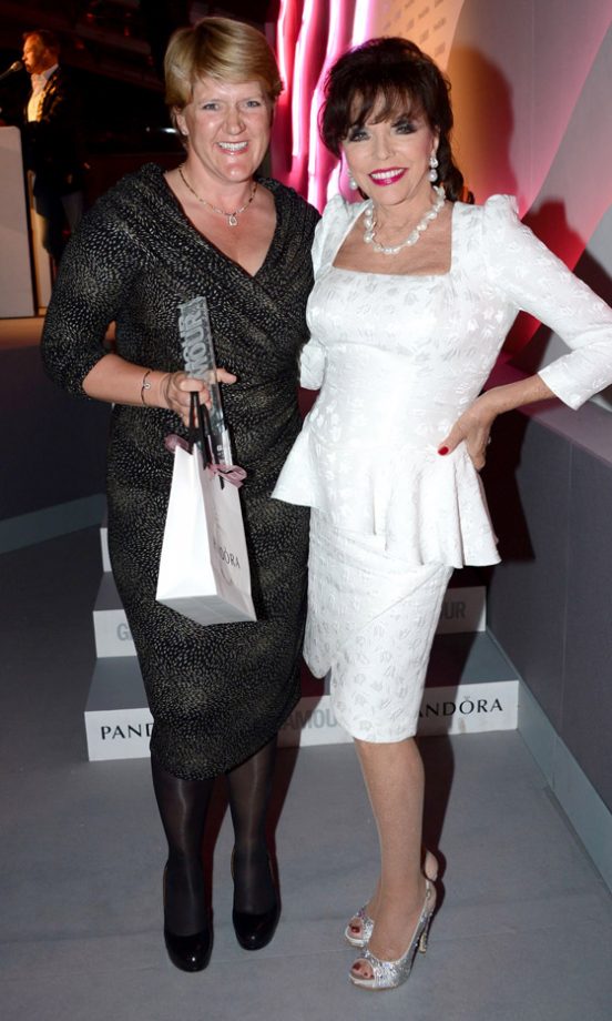 Clare Balding And Joan Collins At The Women Of The Year Awards, 2013