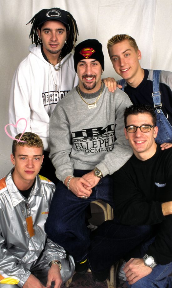 Justin Timberlake: *N Sync Pose For A Photo In London, 1997