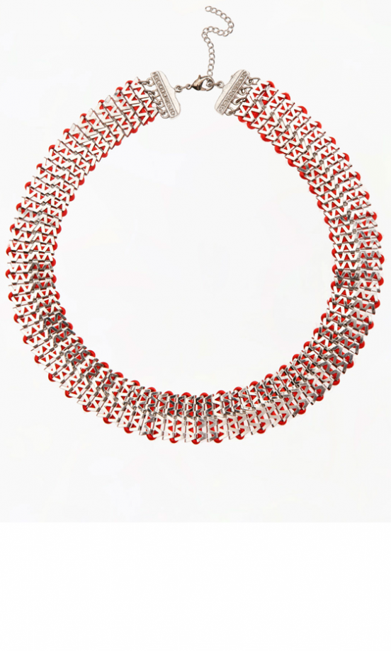 Bershka Red Thread Chain Necklace, £9.99