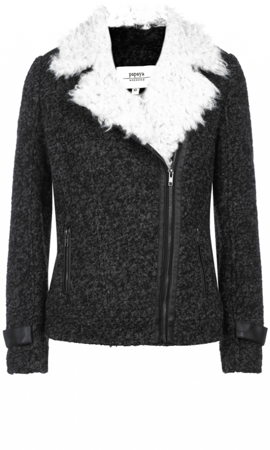 Matalan AW13 Borg Lined Biker, £35