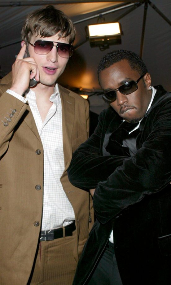 Ashton Kutcher And P Diddy Are Another Bromance From Out Of The Blue But We're Loving Their Matching Gangster Vibes At The Met Gala In New York, 2003