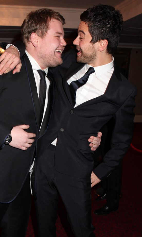 James Corden And Dominic Cooper Show Us The Real Look Of Love At The Olivier Awards In London, 2009