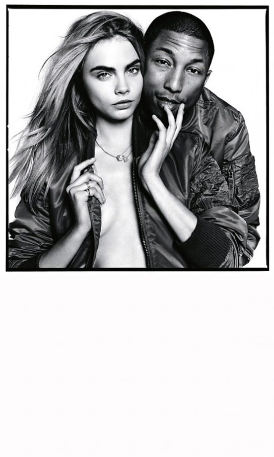 Cara Delevingne Getting Raunchy With Pharrell Williams For British Vogue, 2013