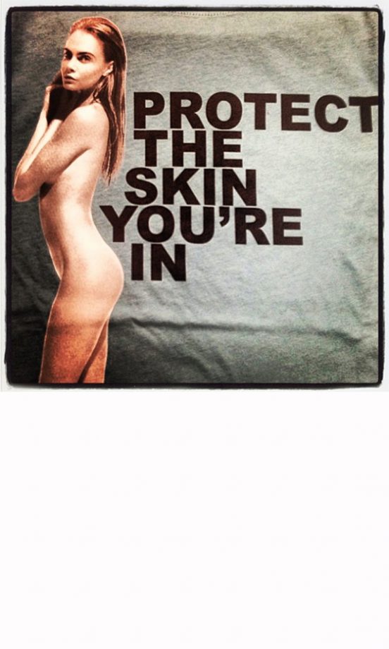 Cara Delevingne Strips Off For Marc Jacobs' Skin Protect Tees, 2013