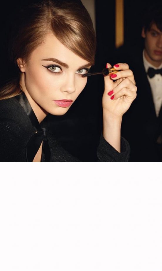 Cara Delevingne Models For YSL's Babydoll Mascara Campaign, 2013