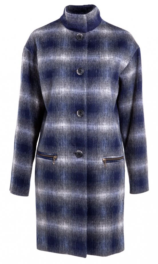 F&F Blue Checked Coat