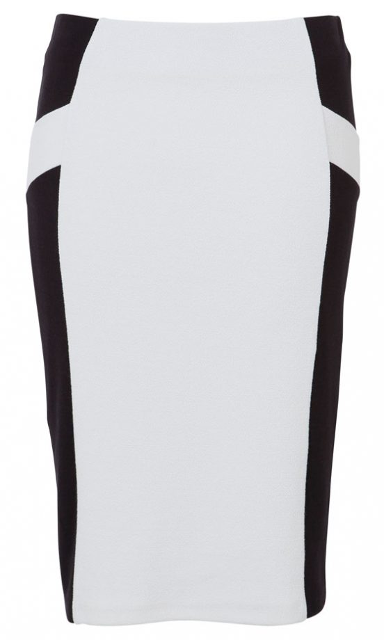 F&F Monochrome Fitted Skirt, £12