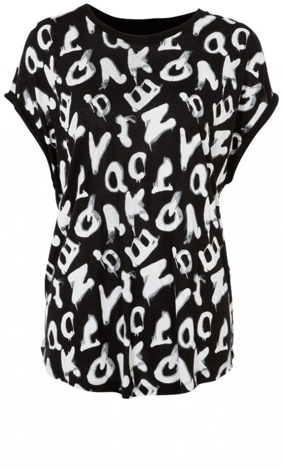 F&F Graffiti Type Print T-Shirt, £12