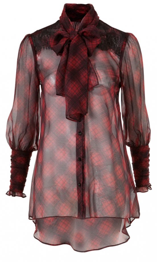 F&F Tartan Chiffon Blouse, £14