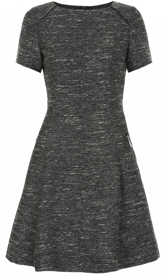 Matalan AW13 Fit Flare Grey Dress, £25
