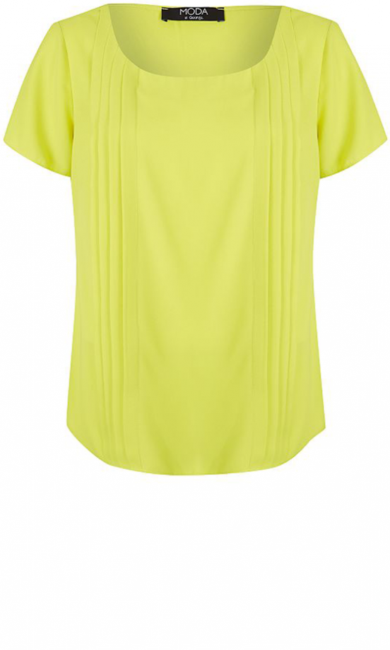 George Yellow Pleated Top, £12