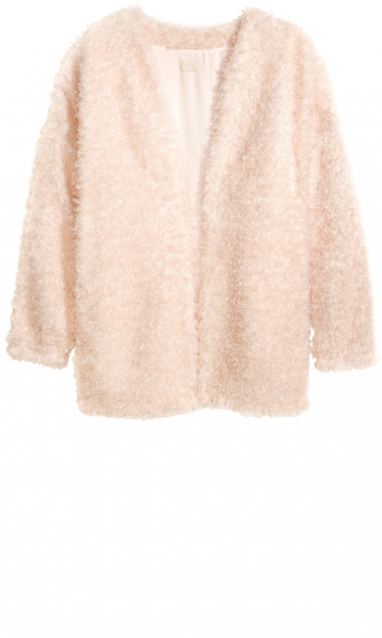 H&M Powder Fluffy Cardigan, £34.99