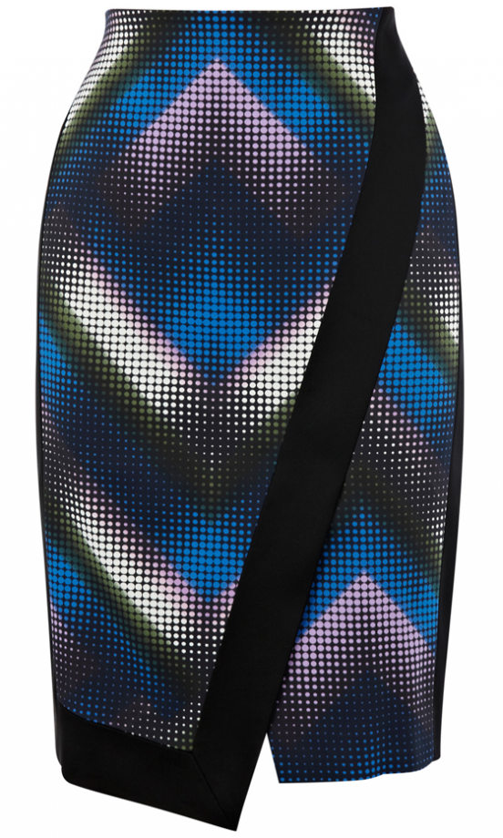 Karen Millen Geo Dot Print Skirt, £110