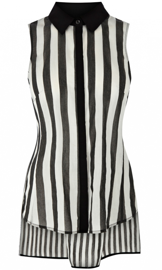 Karen Millen Mixed Graphic Stripe Top, £99