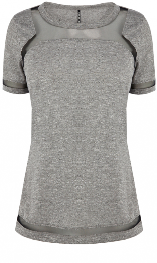 Karen Millen Mesh Insert T-Shirt, £50