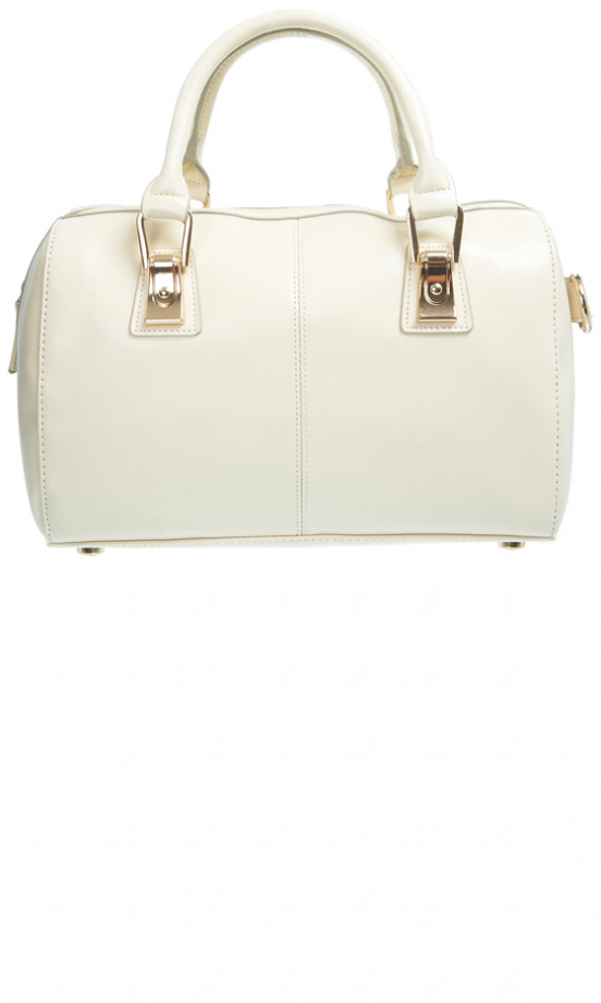 Miss Selfridge Cream Handheld Bowler Bag, £35