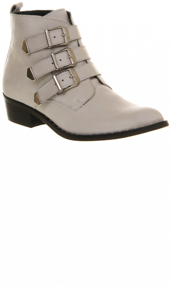 Office Off White Leather Boots, £85