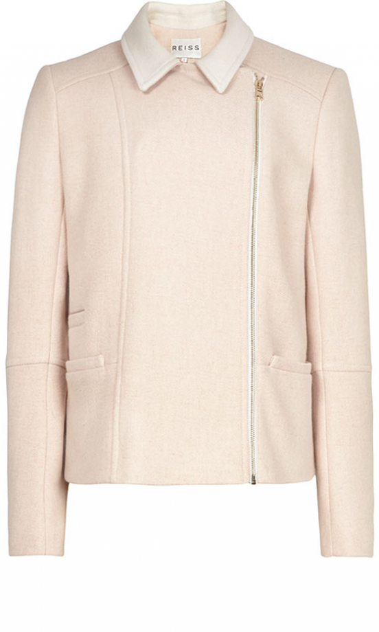 Reiss Peach Biker Jacket, £225