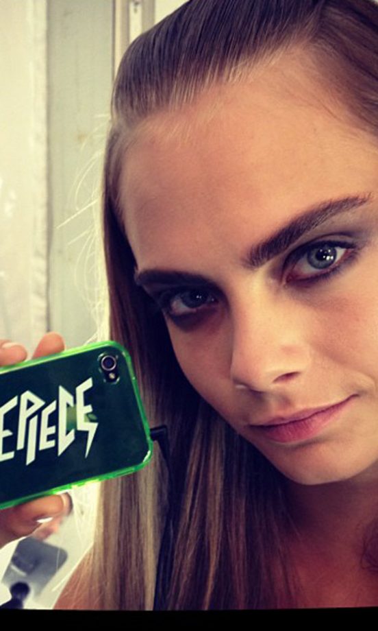 Cara Delevingne Backstage At Caroline Herrera SS13 Show At New York Fashion Week, 2012