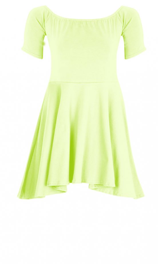 Missguided Lime Skater Dress, £6.99