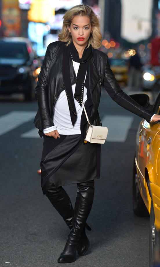 Rita Ora In New York As Part Of A DKNY Campaign, 2013