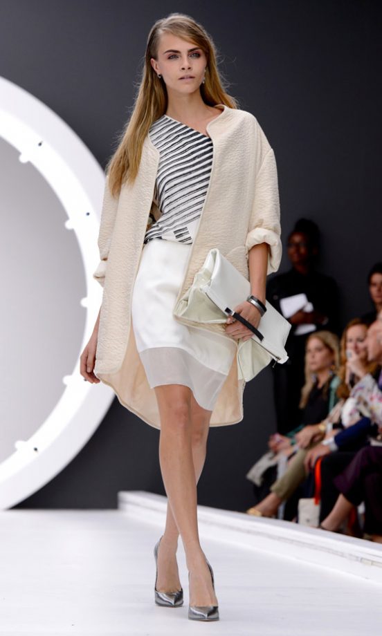 Cara Delevingne At The Topshop Unique SS13 Show At London Fashion Week, 2012
