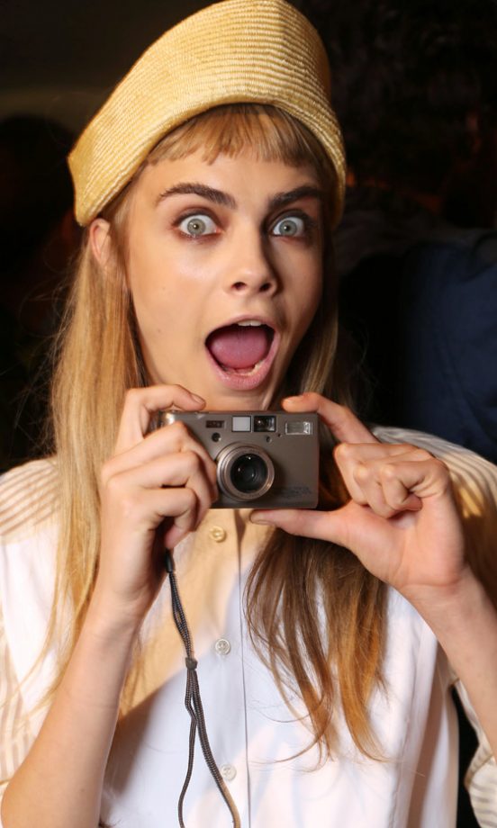 Cara Delevingne Backstage At Trussardi SS13 Show At Milan Fashion Week, 2012
