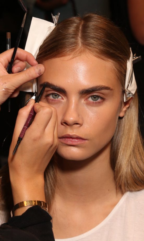 Cara Delevingne Backstage At The DSquared2 SS13 Show At Milan Fashion Week, 2012