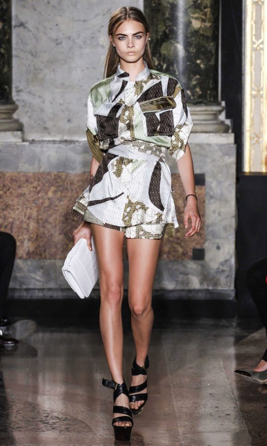 Cara Delevingne At The Emilio Pucci SS13 Show At Milan Fashion Week, 2012