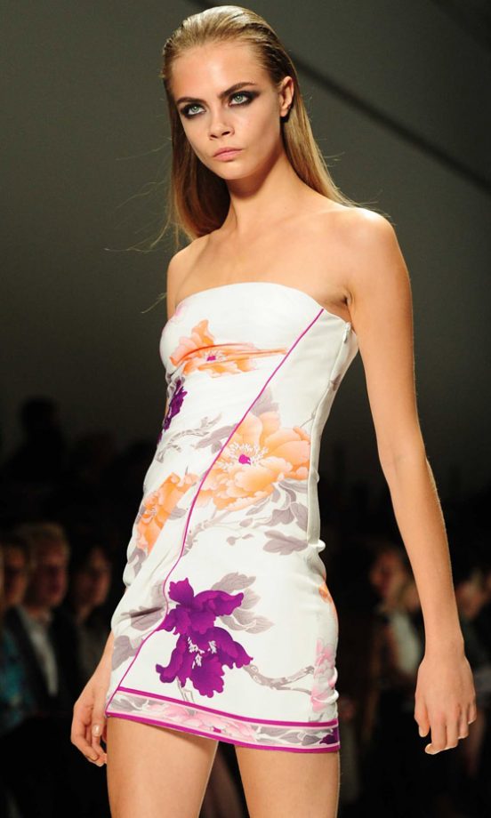 Cara Delevingne At The Leonard SS13 Show At Paris Fashion Week, 2012