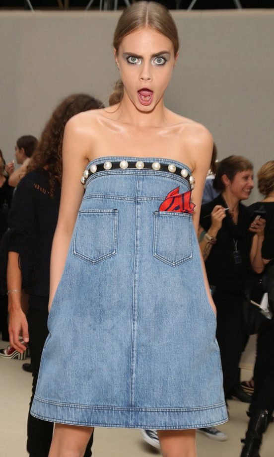 Cara Delevingne Backstage At Chanel's SS13 Show At Paris Fashion Week, 2012