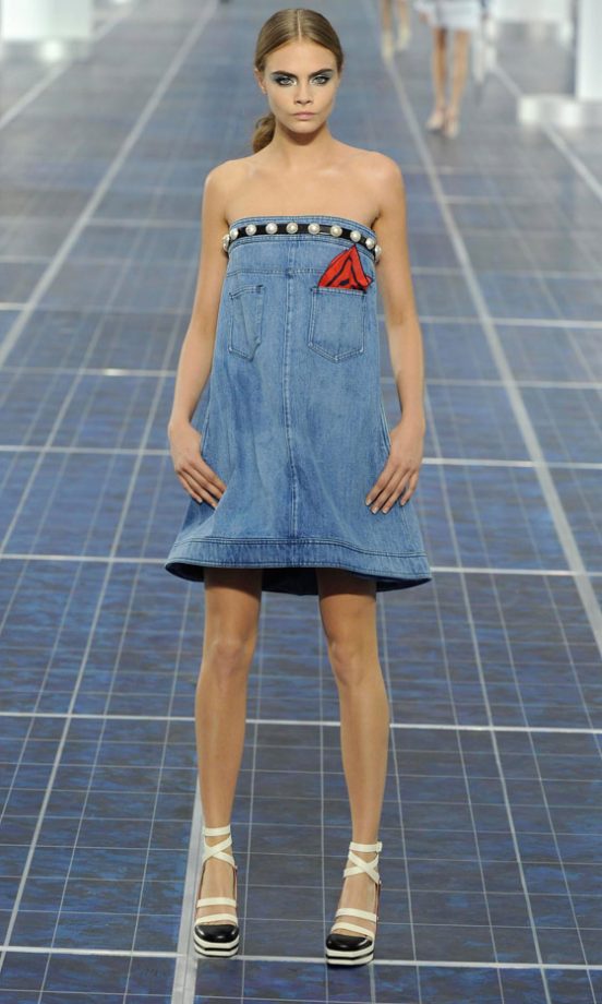 Cara Delevingne At The Chanel SS13 Show At Paris Fashion Week, 2012