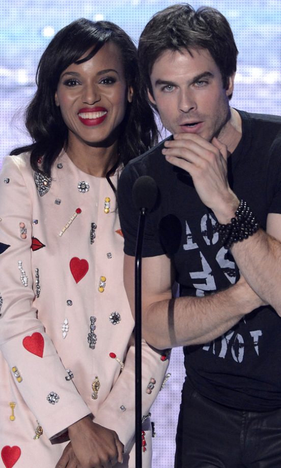 Kerry Washington And Tyler Hoechlin At The Teen Choice Awards, 2013