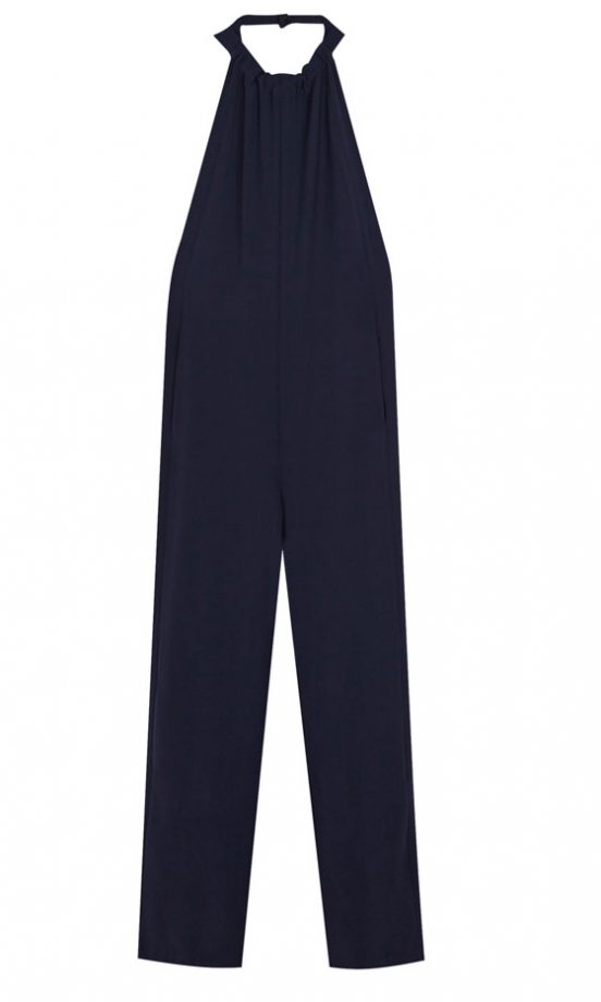 Zara AW13 Black High Neck Jumpsuit