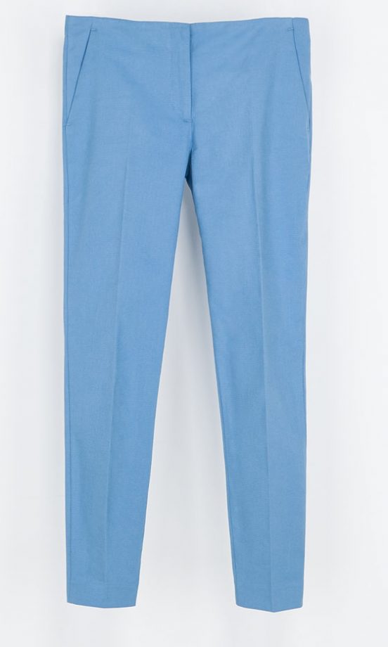 Zara AW13 Pale Blue Cigarette Pants