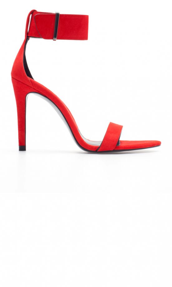 Zara AW13 Red Strappy Sandal