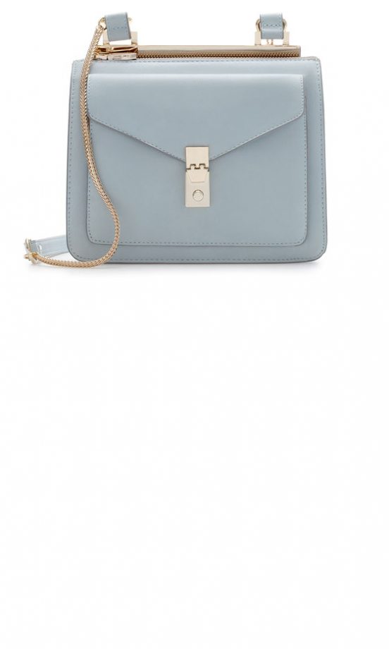 Zara AW13 Pale Blue Satchel Bag