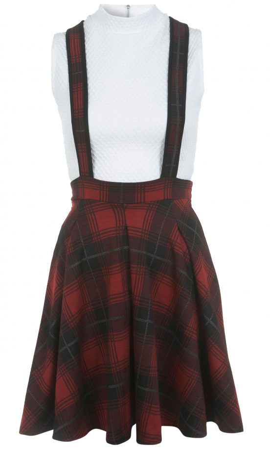 Miss Selfridge Tartan Pinafore Dress