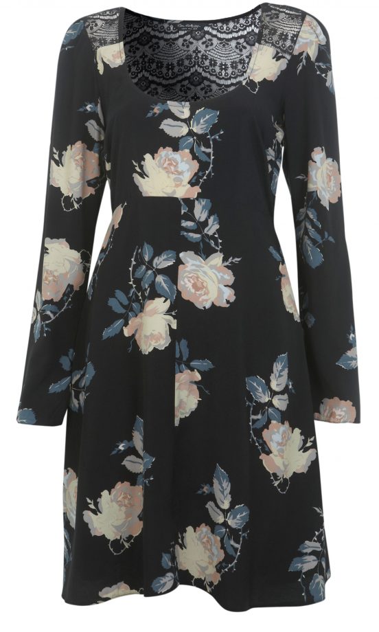 Miss Selfridge Long Sleeve Floral Dress