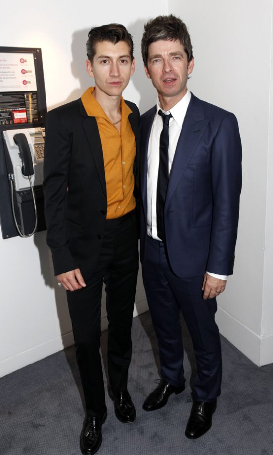 Alex Turner And Noel Gallagher At The GQ Men Of The Year Awards, 2013