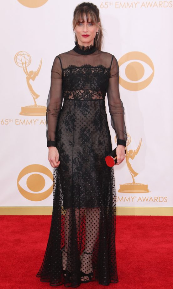Amanda Peet In Erdem At The Emmy Awards, 2013