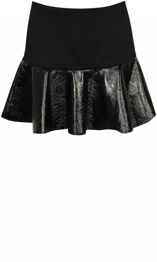 Boohoo AW13 PU Flared Skirt, £15