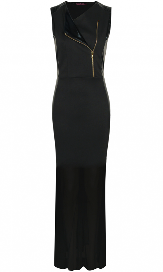 Boohoo AW13 Zip Detail Maxi Dress, £25