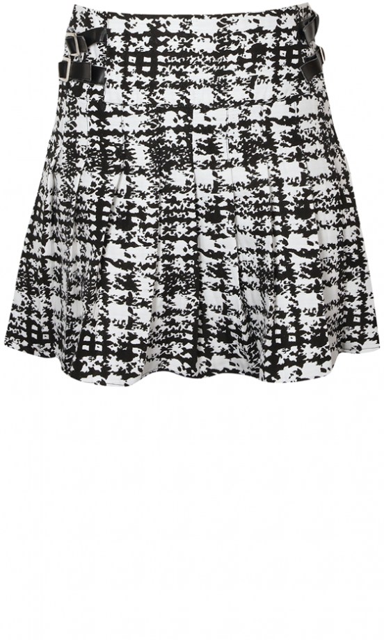Boohoo AW13 Jacquard Pleated Kilt Skirt, £25