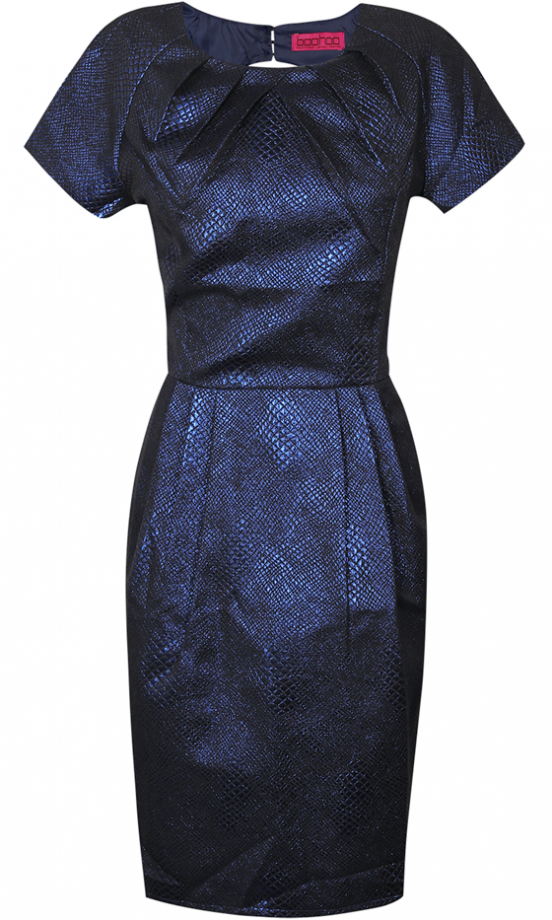 Boohoo AW13 Fitted Blue Dress