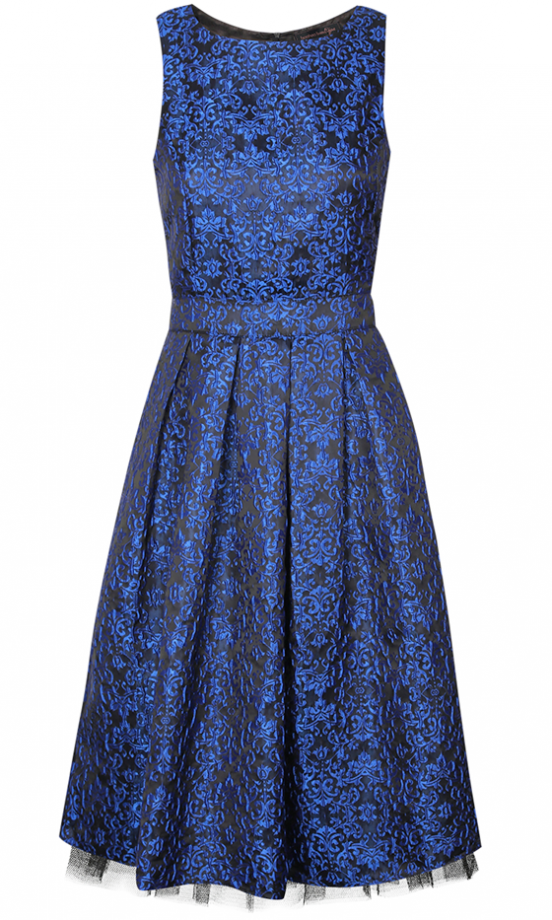 Boohoo Boutique AW13 Brocade Floral Pleated Prom Dress, £40