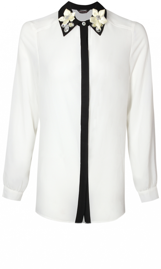 Boohoo Boutique AW13 Embellished Collar Shirt, £25