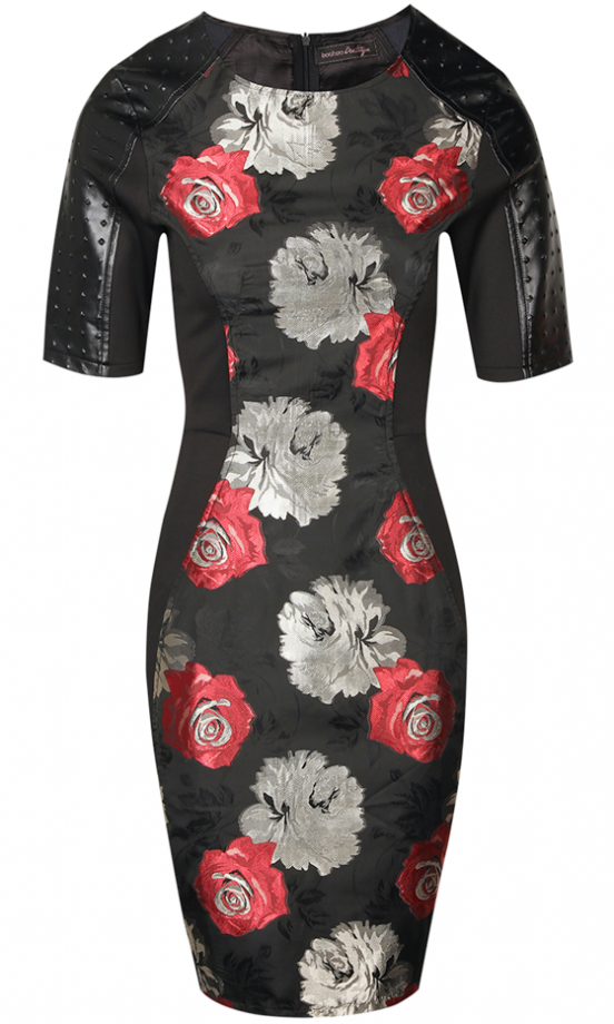 Boohoo Boutique AW13 Brocade Rose Dress, £30