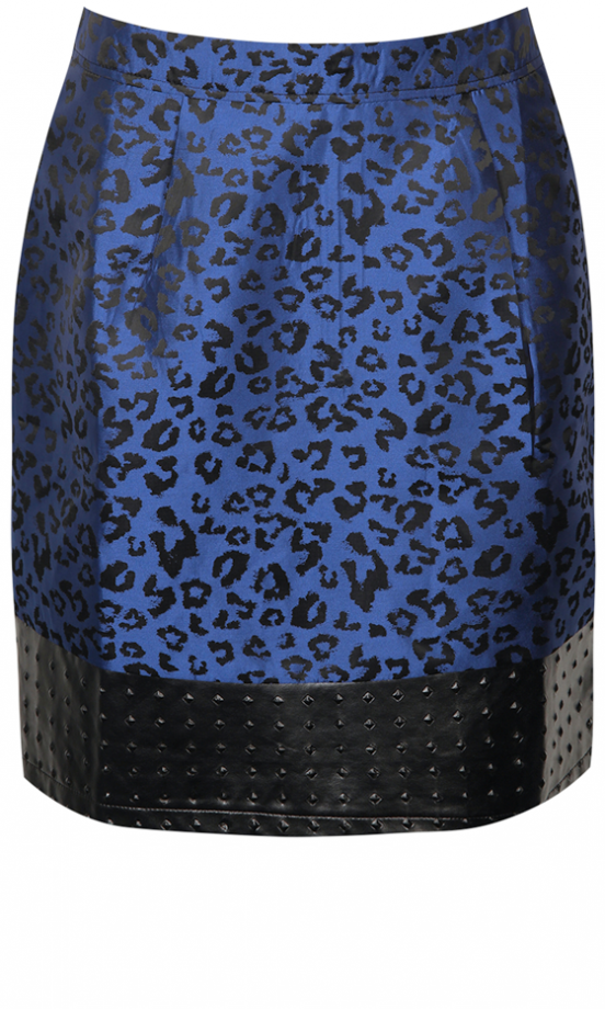 Boohoo Boutique AW13 Leopard Jacquard Cocoon Skirt, £25