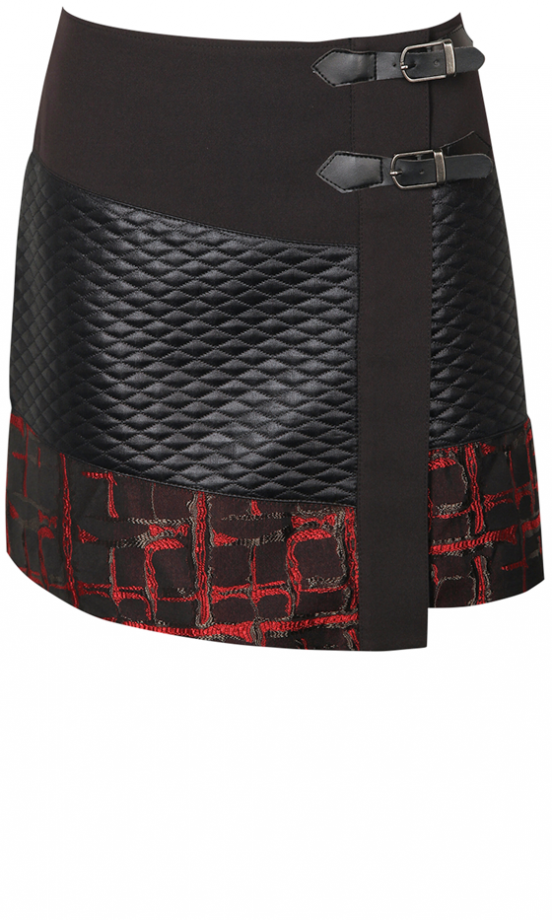 Boohoo Boutique AW13 Asymmetric Buckle Skirt, £25
